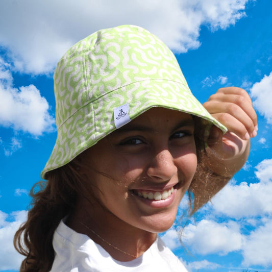 Lime Doodle Buckethat (KIDS)