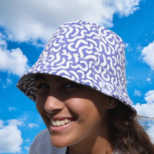 Purple Doodle Buckethat (KIDS)