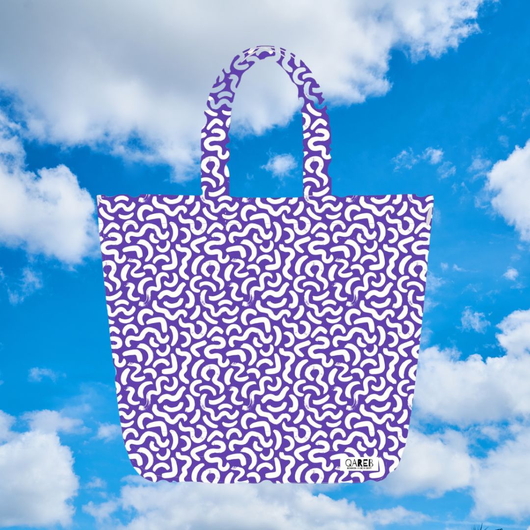 Purple Doodle Tote
