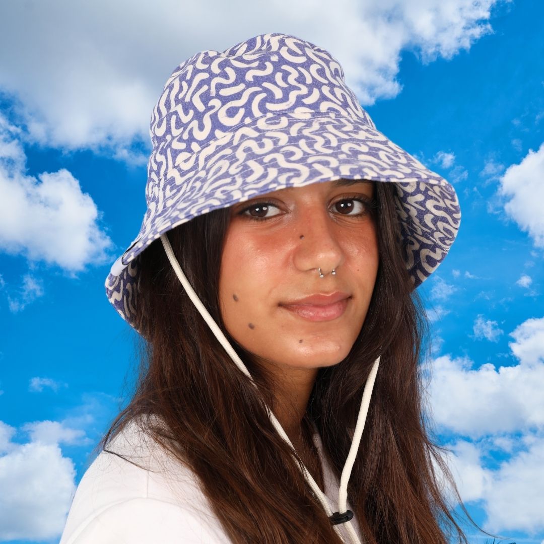 Purple Doodle Hat