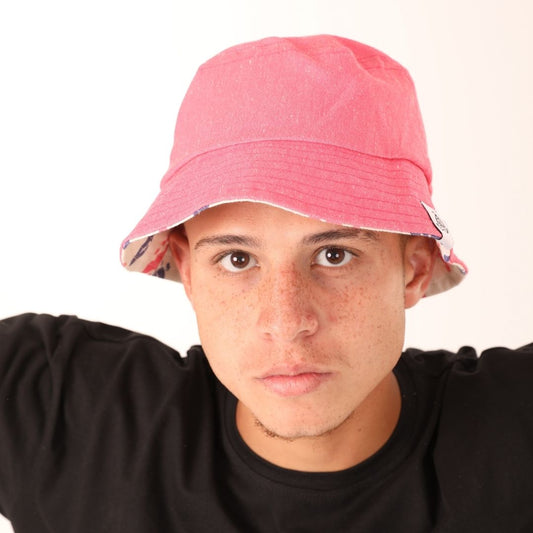 HABIBI PURPLE X PINK QRB BUCKETHAT (REVERSIBLE)