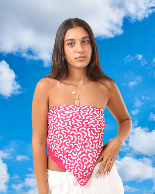 Pink Doodle Scarf (Small)