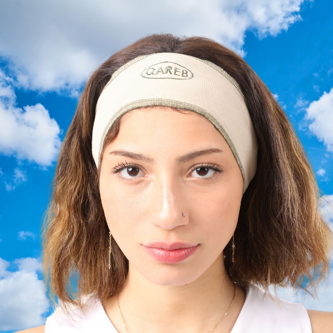 Cream x Olive Bandana