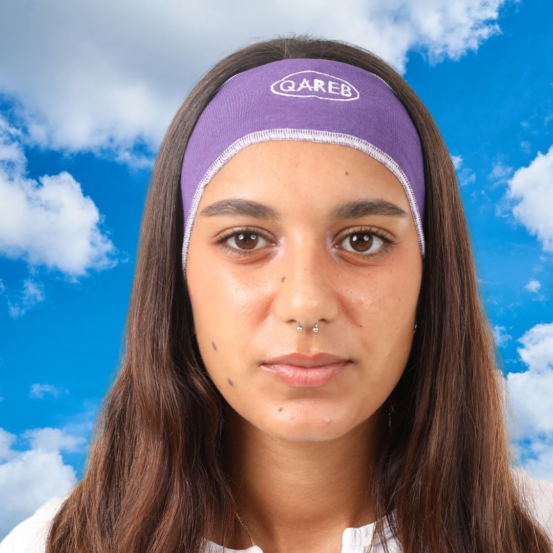 Purple x White Bandana