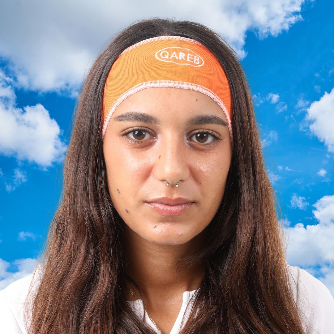 Orange x White Bandana