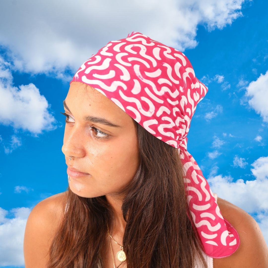 Pink Doodle Scarf (Small)