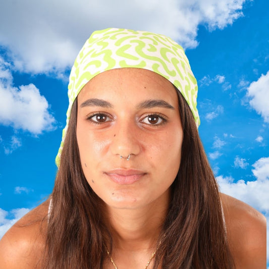 Lime Doodle Scarf (Small)