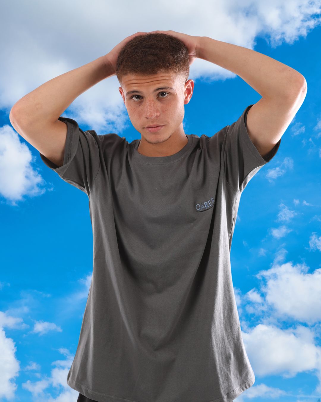 Grey Palms Tee