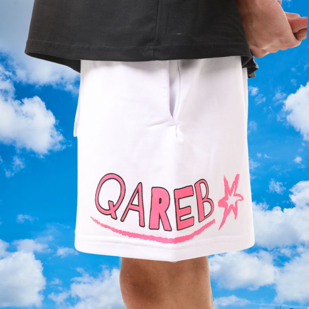 White X Pink Shorts