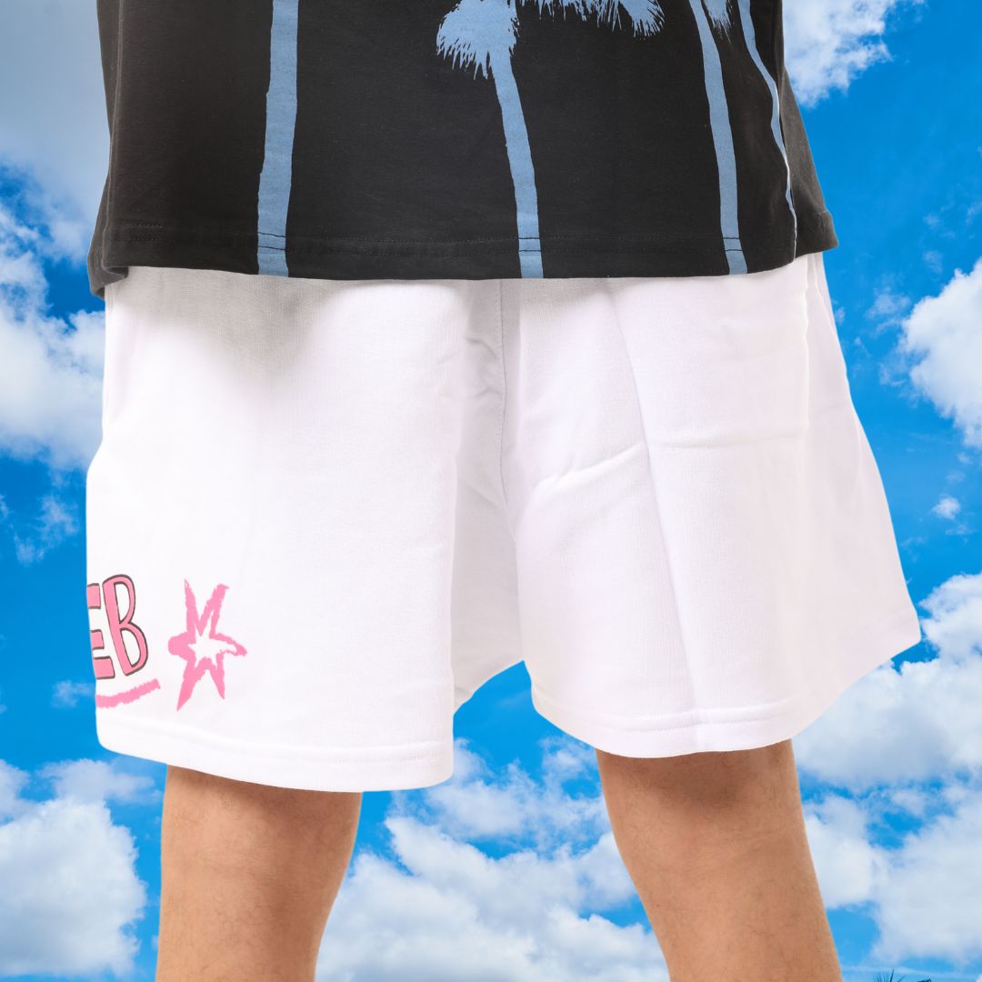 White X Pink Shorts