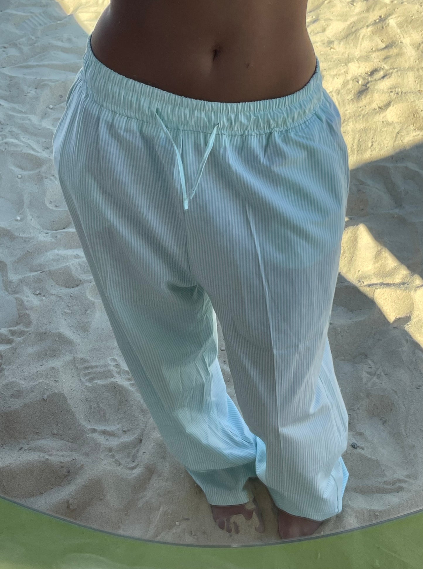 Mint Striped Pants