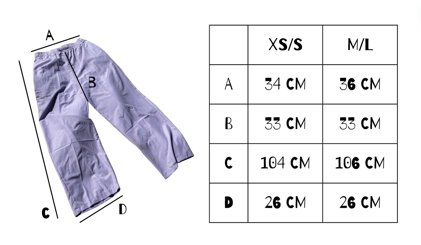 Purple Striped Pants