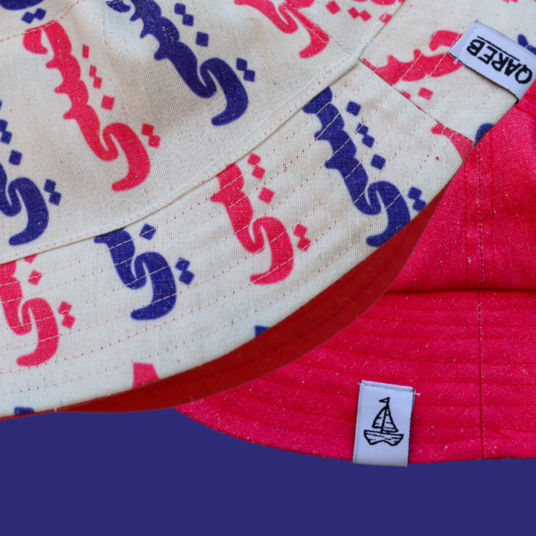 HABIBI PURPLE X PINK QRB BUCKETHAT (REVERSIBLE)