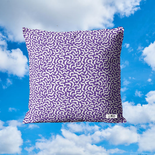 Purple Doodle Cushion