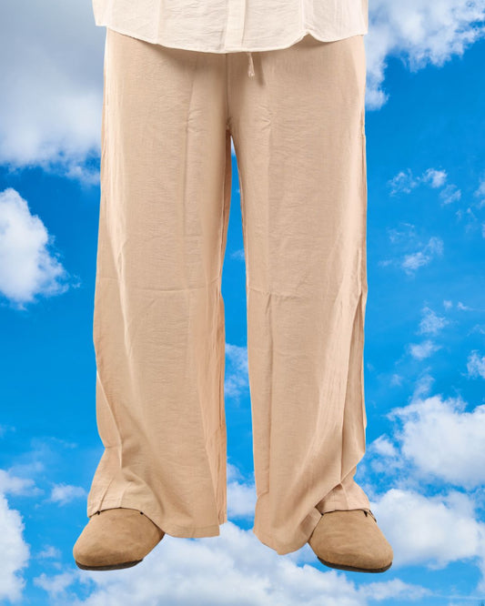 Cream Linen Pants