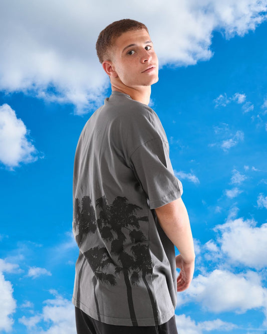Grey Palms Tee