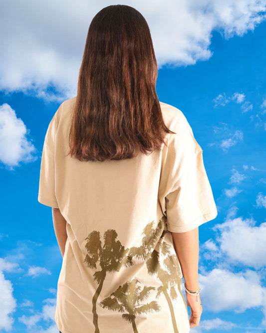 Cream Palms Tee