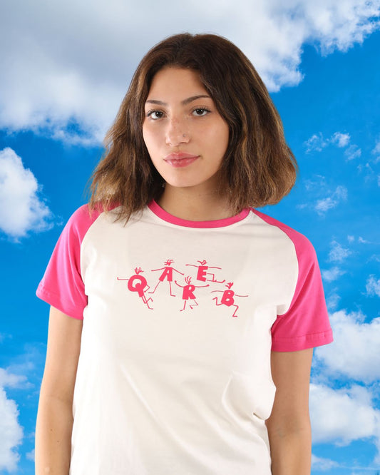 Pink QRBZ Baby Tee