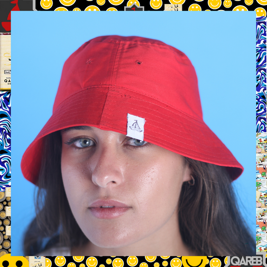 RED QRB BUCKET HAT