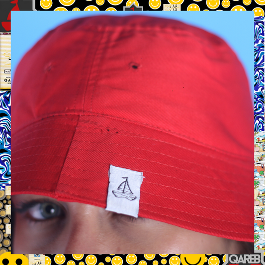 RED QRB BUCKET HAT
